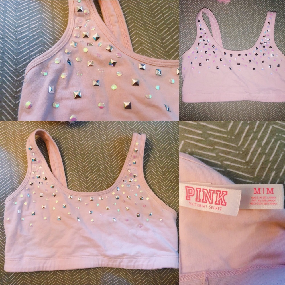 Victoria’s Secret PINK Iridescent Studded Bra